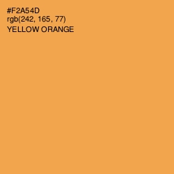 #F2A54D - Yellow Orange Color Image